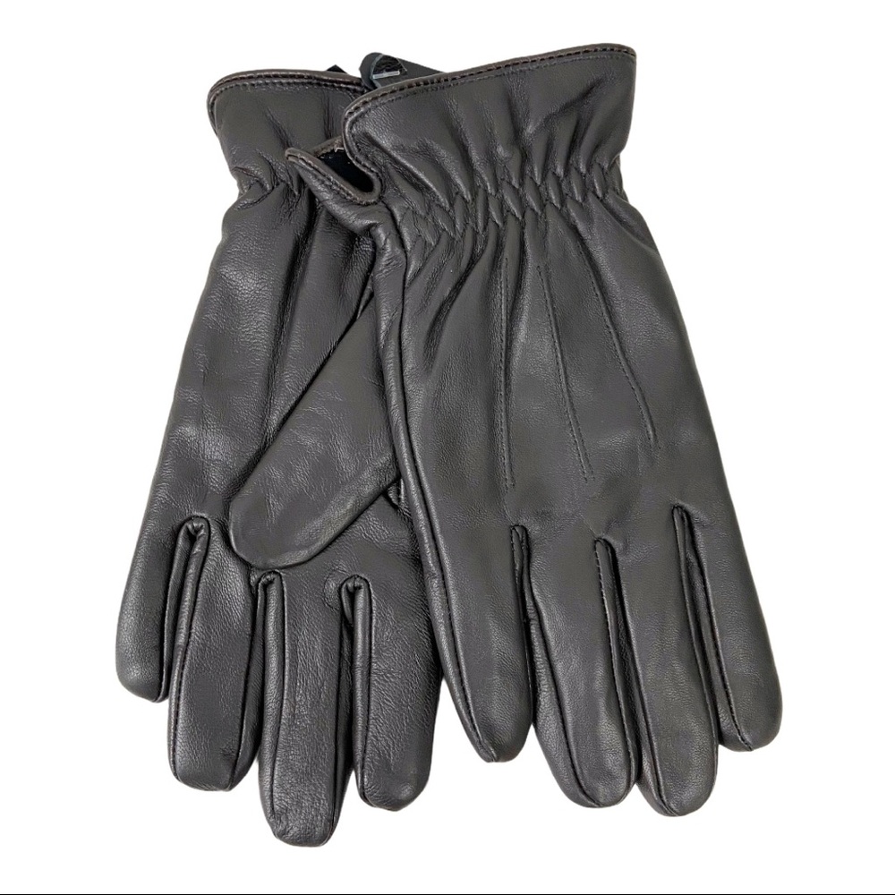 50% OFF 3M Thinsulate Men’s Dark Brown Leather Gloves - Picture 2 of 4